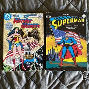 DC Comics Wonder Woman & Superman Wood Wall Art